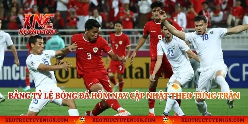 Bảng tỷ lệ bóng đá hôm nay cập nhật theo từng trận