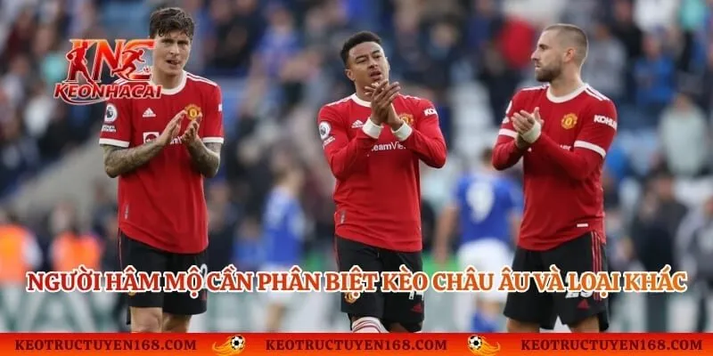 Người hâm mộ cần phân biệt kèo châu âu và loại hình khác