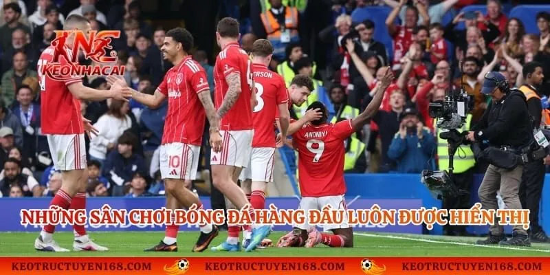 Những sân chơi bóng đá hàng đầu luôn được hiển thị thông số