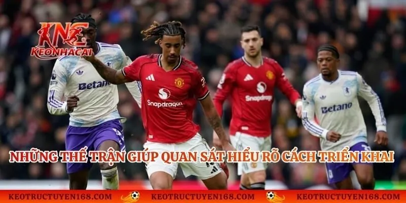 Những thế trận giúp quan sát hiểu rõ cách hai đội triển khai trận đấu