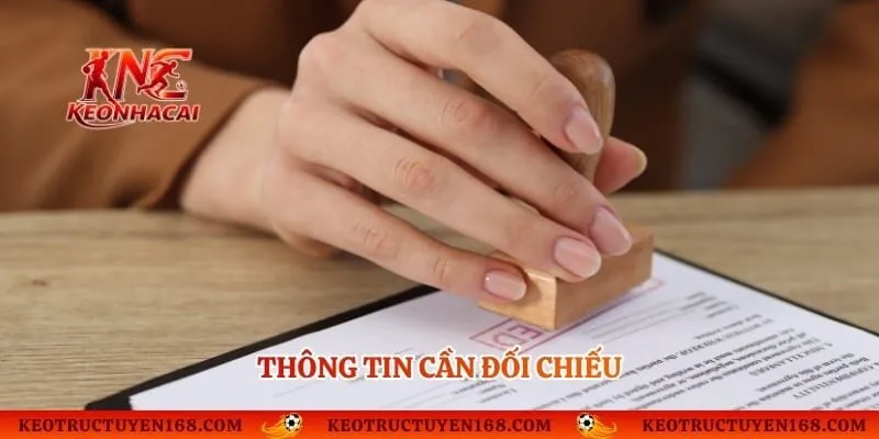 Thông tin cần đối chiếu